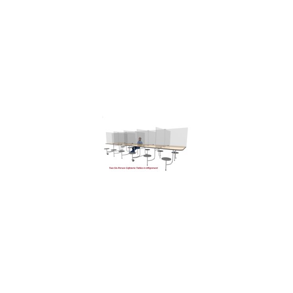 Professional Plastics 3 PC Pack For 28 IN Wide X 72 IN Long X 30 IN Tall - .187 Thick (P) , FAB-CAFETABLE.187X28X72X30TALL - main